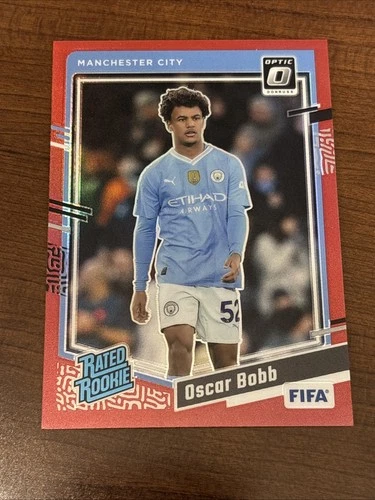 2023-24 Panini Donruss Fifa - Rated Rookie Oscar Bobb #178 Red /299 (RC)
