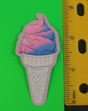 Colorful Ice Cream Cone Sticker U