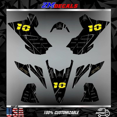 Yamaha YFZ 450R 450X Graphics Kit 2009 2010 2011 2012 2013 Decals ATV UTV Stick