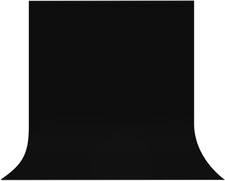 10x7 ft black polyester photography backdrop, double-sided large studio photo