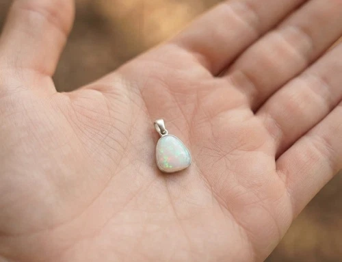 Natural Ethiopian Fire Opal Pendant Handmade Sterling Silver Jewelry image 2