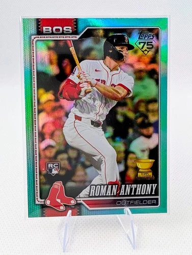 2026 Topps Series 1 - Roman Anthony #189 - Red Sox - RC - Aqua Foil 1:500 Packs