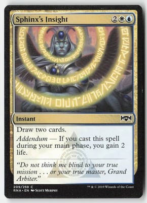 MTG - Sphinx's Insight #209 - Regular - RNA Ravnica Allegiance