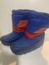 Vintage 1980's Moon Boots Womens 7-8 Boys 5-6 Blue Orange Red Green