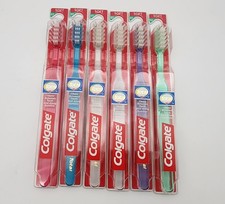 Colgate Total Full Head Toothbrush Lot of 6 Soft 61 Vintage Made in USA NOS