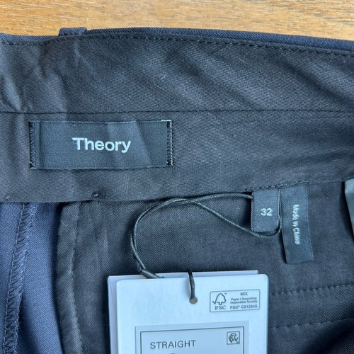 Theory Schurwollmischung gerade Anzughose Herren Größe 32 x 32 marineblau neu Schneider 2 - Bild 12 von 14