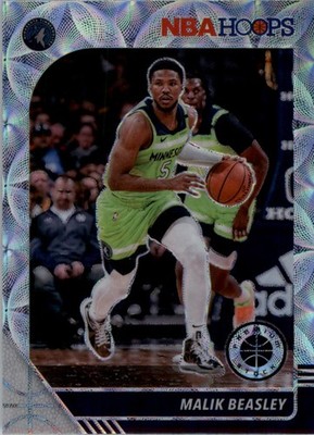 2019-20 Hoops Premium Stock Prizms Silver Scope #49 Malik Beasley - BSK