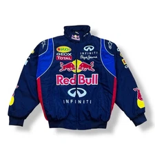Adult F1 Red Bull Jacket, Sublimation Jacket,Vintage Racing Bomber Jacket Size M