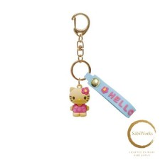 New K Company Hello Kitty Mascot Keychain Sunburned Pink Hibiscus KT-MA-HIP H2.6