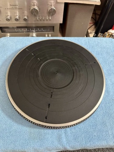 Technics SL-D33 Vintage Turntable parts Original  Platter & rubber mat
