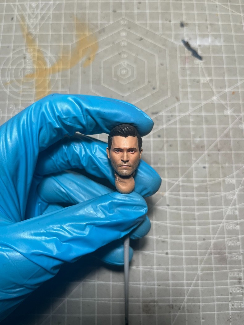 1/12 Tyler Hoechlin Superman Head Carving For 6'' McFarlane Figure Body Toys