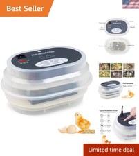Digital Egg Incubator for Hatching 9-12 Chicken, Quail and Duck Eggs, with Fu...