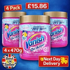 Pack Of 4 Vanish Gold Oxi Advance Stain Remover Powder 470g×4