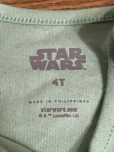 NWT 4T Disney Star Wars “The Force Is Strong In This Little One” Green Tank Set - Picture 8 of 24