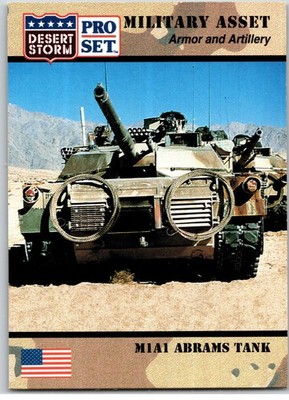 #209 M1A1 Abrams Tank 1991 Pro Set Desert Storm