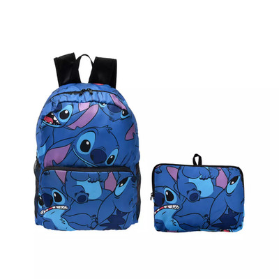 Disney store Japan Stitch Backpack Foldable Total Pattern