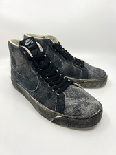 NIKE SB ZOOM BLAZER MID PRM FADED BLACK SIZE 9 NEW