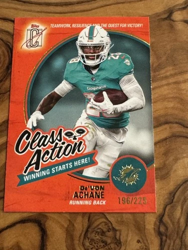2025 Topps Signature De'Von Achane Orange (RAW)
