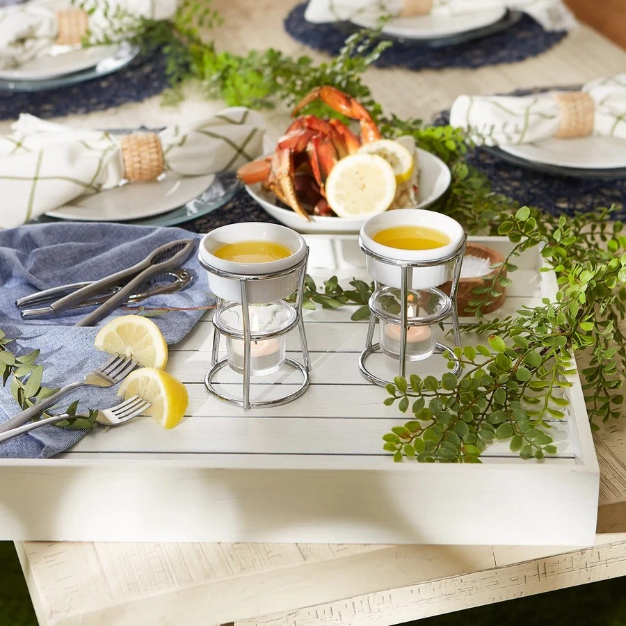 Juego de 2 tazas de gres y vasos de vidrio para el hogar y la cocina coleccionables Foto 4 de 4