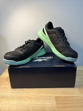 Reebok Work Nanoflex TR Work EH Composite Toe Womens 9.5 Med Black Green White