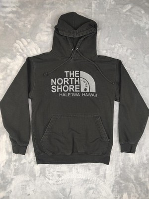 JustHoods AWDis Hoodie Mens Small Black Pullover The North Shore Hawaii Graphic