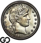 1909 Barber Quarter, Beautiful Luster, Choice BU++, Great Strike!
