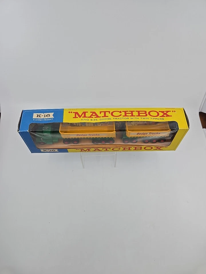 Matchbox Lesney King Size K-16 Dodge Tractor W/Twin Tipper Train NrMnt - Image 4 of 4