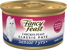 Purina Fancy Feast Wet Senior Cat Food 7 Years Plus Chicken Feast Pate - (Pack o