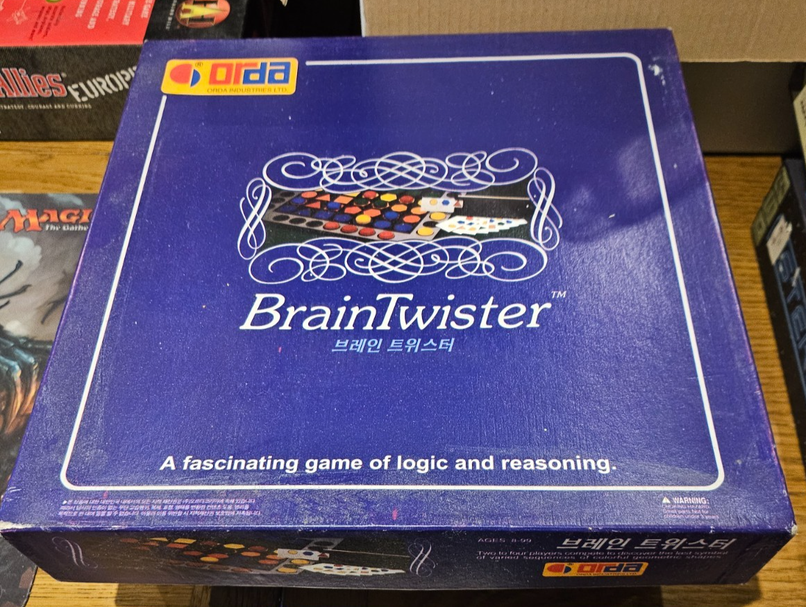Rare Vintage Braintwister Logic Board Game by Orda, 1989 - Complete