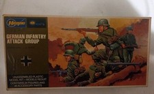 Hasegawa Groupe d'attaque d'infanterie allemand Minicraft #735 Kit échelle 1/72 NOS
