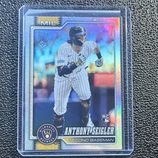 Topps 2026 Series 1 Anthony Seigler Rookie Milwaukee Brewers #286