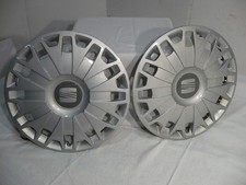 🟡 2x Orig. SEAT Ibiza 15" Radkappen, 6J0601147A, Felgenzierringe f. Ibiza 6J 🟡