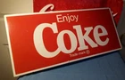 Coca-Cola Vintage Metal Concession Stand Sign (22 x10 in.)