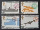 1974 GREAT BRITAIN GB UK UPU CENTENARY POSTAL SERVICE BY CAR SHIP PLANE VF MNH
