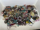 Large Lot Junk Jewelry 15 Pounds Vintage to Now Costume Craft Bulk Some Wearable