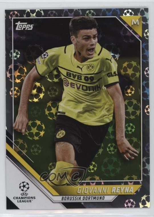 2021-22 Topps UEFA Champions League Starball Foil Giovanni Reyna #153 0f59