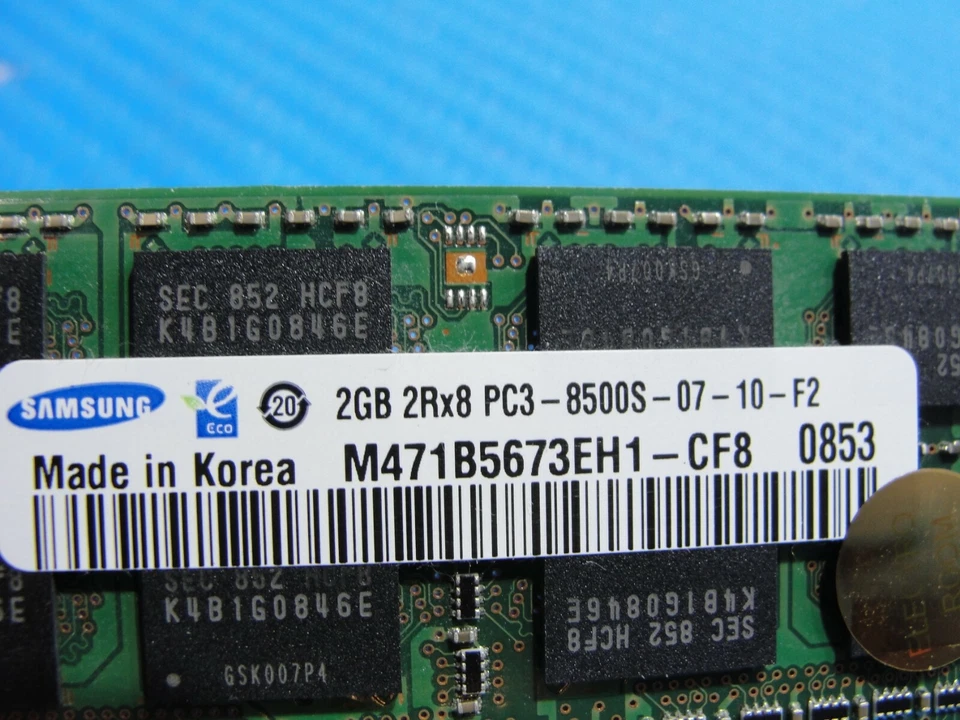 MacBook Pro 17" A1297 Early 2009 MB604LL/A SO-DIMM RAM Memory 2GB pc3-8500s - Image 3 of 3