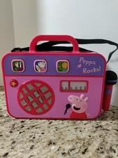 PEPPA PIG Peppa Rocks Sing Along Box with Microphone 2017 Works.