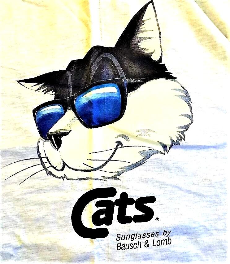 Gafas de sol Ray-Ban EE. UU. NOS de colección años 80 B&L Cats 3000 B-23 azul espejo muy raras Foto 2 de 4