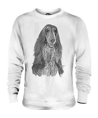 AFGHAN HOUND SKETCH UNISEX PRINTED SWEATER GREAT GIFT FOR DOG LOVER KUCHI TAZI