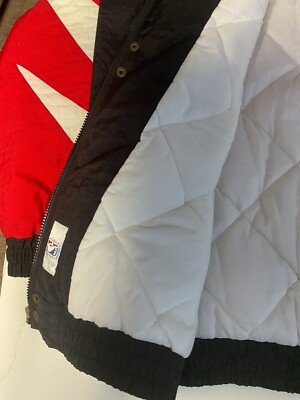 Vintage 90s Rare Chicago Bulls Apex One Hooded Sharktooth