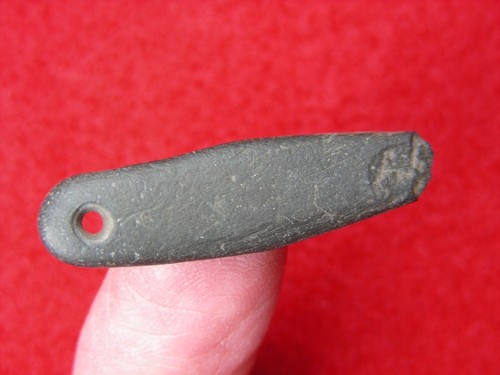 STONE PENDANT 1-3/8" CALIFORNIA Authentic Indian Relics - Picture 4 of 11