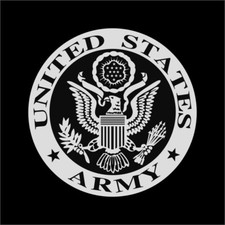 US Army Seal Military 1 Color Window Wall Car Vinyl Decal Sticker