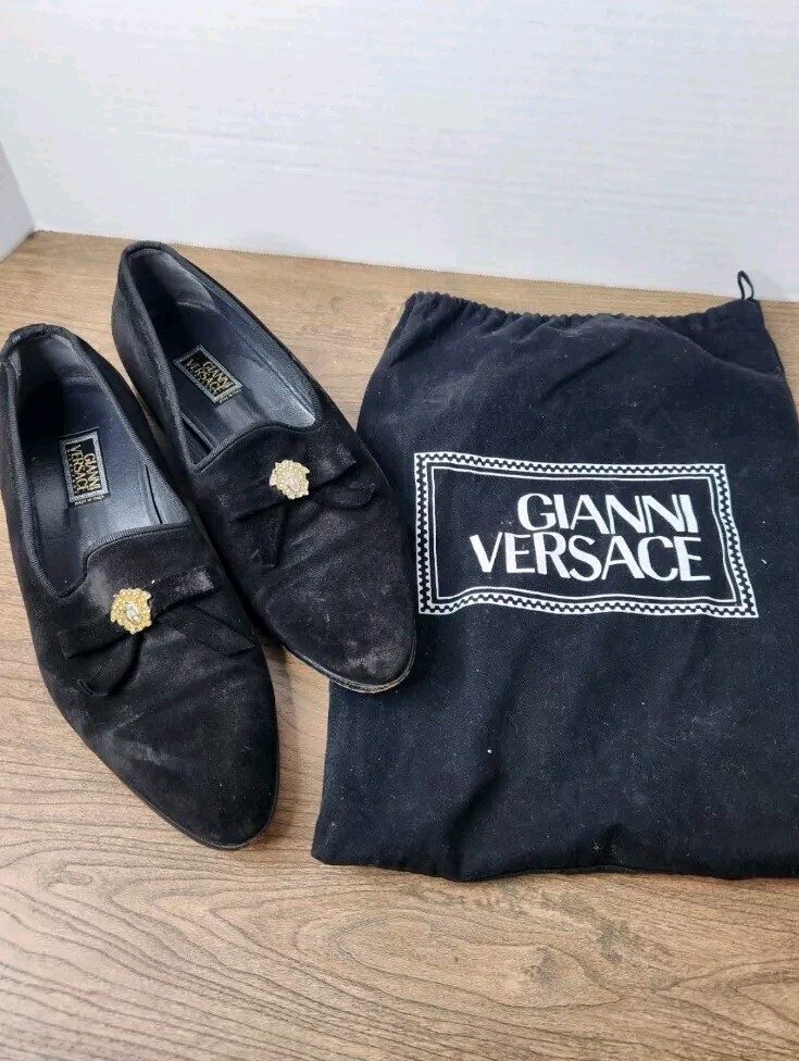 Gianni Versace men's size 8 1/2 loafers velvet | eBay Gianni Versace men's size 8 1/2 loafers velvet | eBay