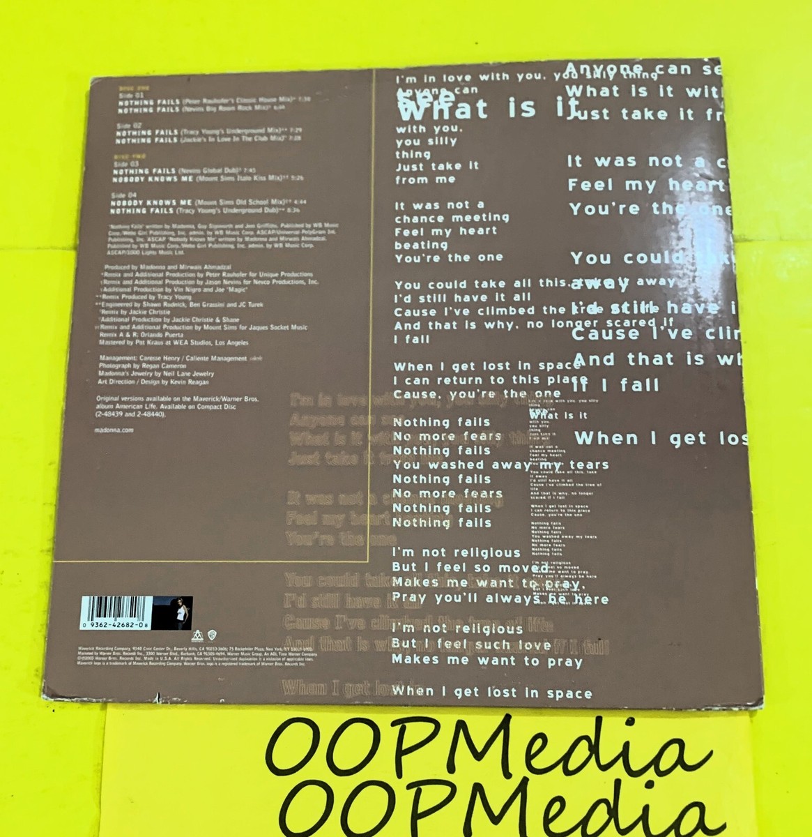マッシヴアタック マドンナ I Want You 12inch レコード Madonna, Massive Attack - I Want You (1995) [Vinyl Video