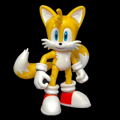 Jakks  Tails 3.5'' Super Poser Articulated Legs Sonic The Hedgehog Sega - USED