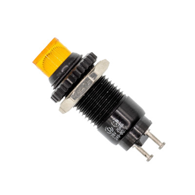 Dialight 249-8072-3333-504F Series 249 Yellow Panel Mount LED Indicator 28 VDC