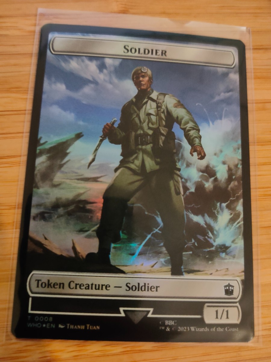 MTG Soldier Beast Token (Foil) Doctor Who M/NM Free UK P&P | eBay UK
