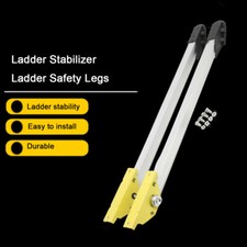 1 Pair Ladder Stabilizer Bar Anti Slip Ladder Safety Legs W/ Rubber Feet 200KG
