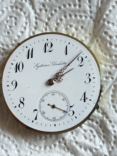 Antikes feines Taschenuhrwerk System Glashütte working balance ok blatt (Z536) - 第 1/13 張圖片